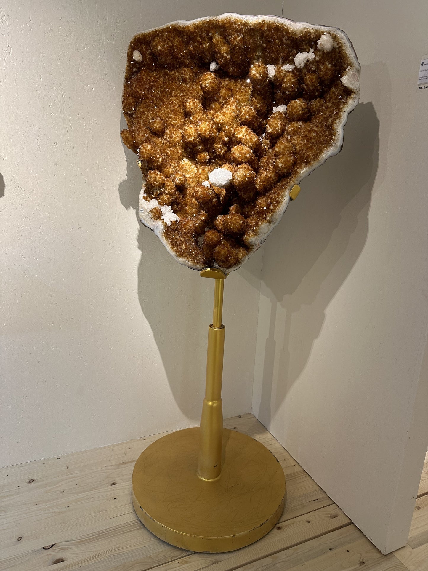 Citrin Stalaktit Geode | Brasilien