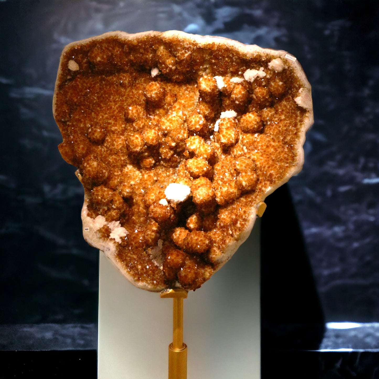 Citrin Stalaktit Geode | Brasilien