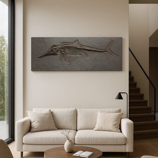 Junges Ichthyosaurier-Fossil | Holzmaden, Deutschland