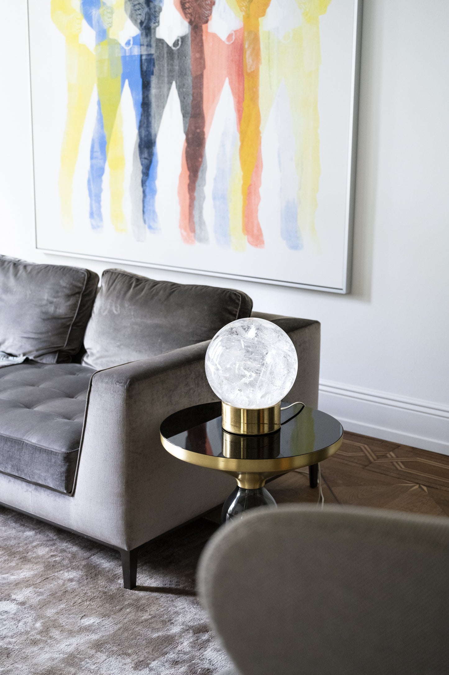 SOLD | 'A' Grade Crystal Ball Lamp | Brazil