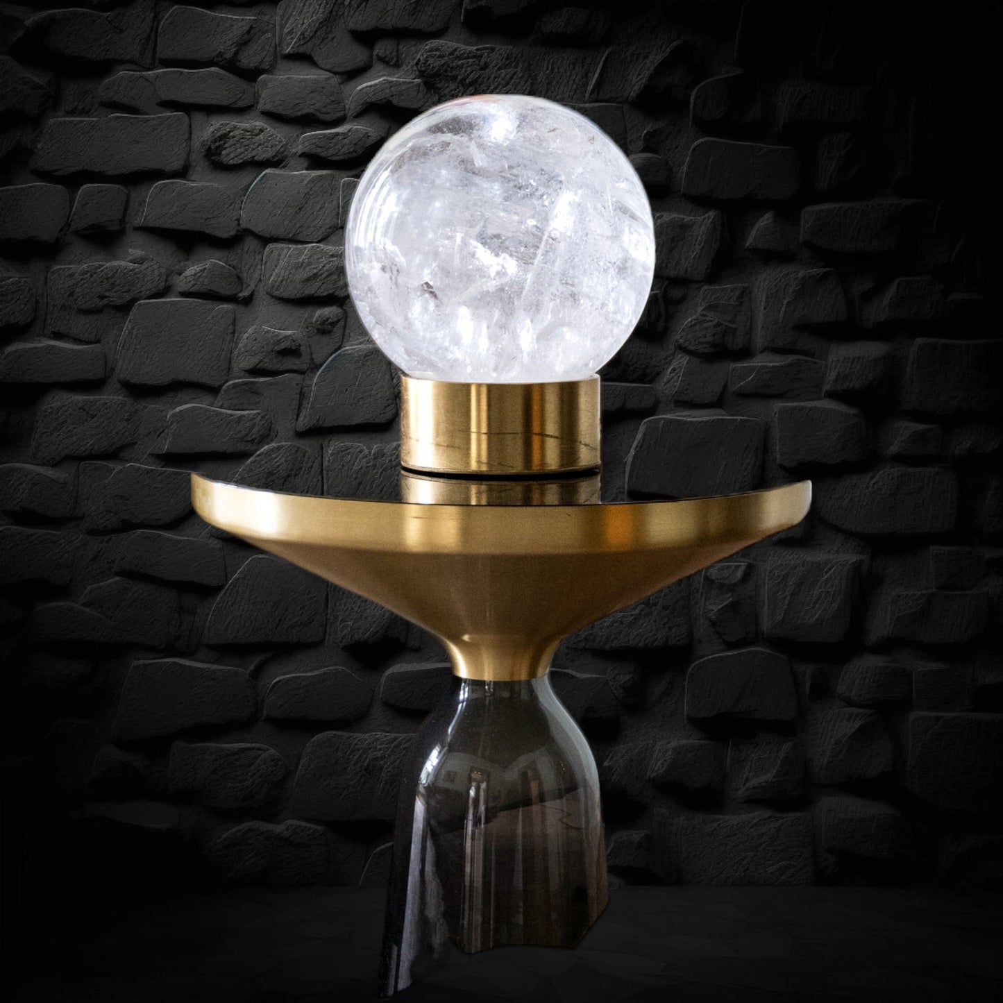 SOLD | 'A' Grade Crystal Ball Lamp | Brazil
