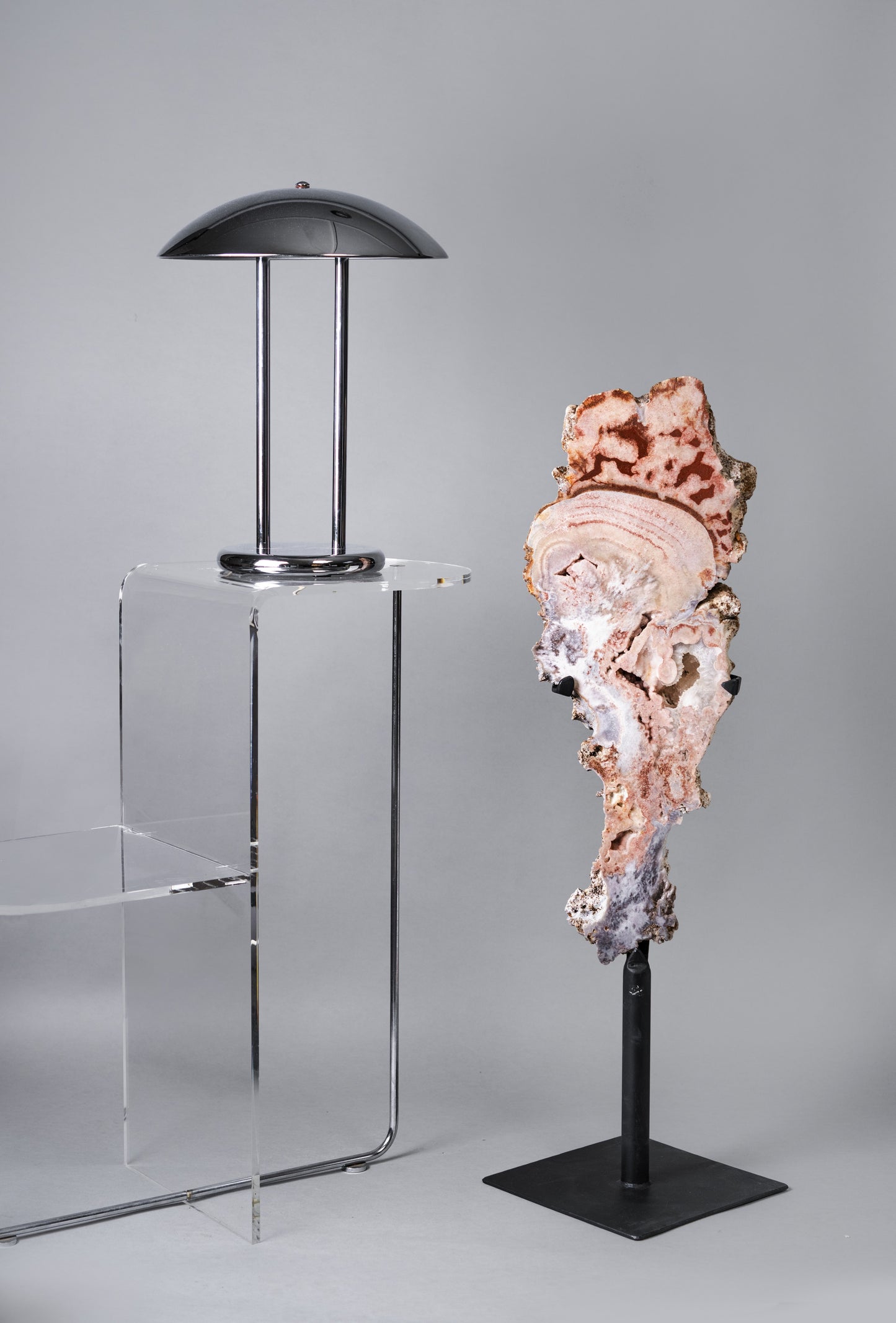 "A" Grade Rose Quartz on Stand | Brazil