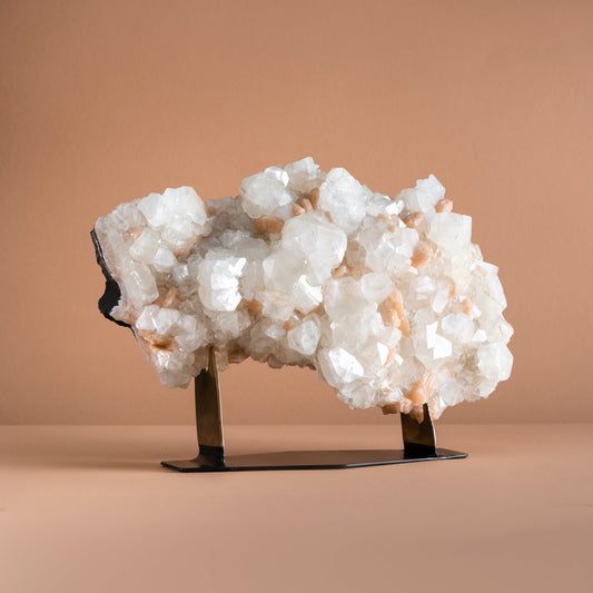 Apophyllite Cluster with Stilbite | India
