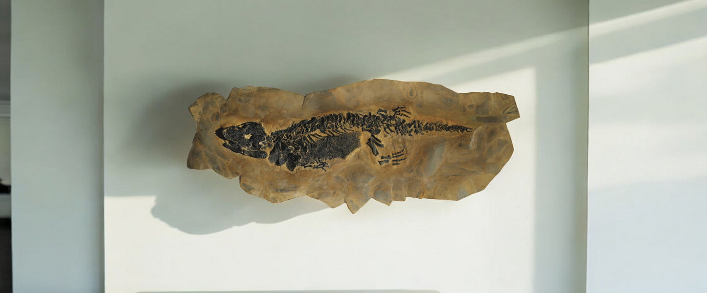 Fossil amphibian | Sclerocephalus haeuseri | Odernhein, Palatinate, Germany