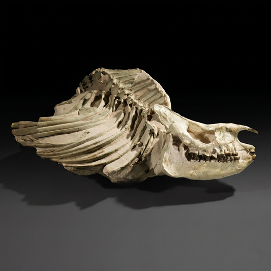 Fossiler Brustkorb und Schnauze | Subhyracodon sp. | USA